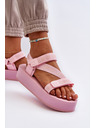 BIG STAR SHOES Sandale cu platformă pentru femei Big Star Pink