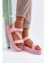 BIG STAR SHOES Sandale cu platformă pentru femei Big Star Pink