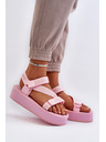 BIG STAR SHOES Sandale cu platformă pentru femei Big Star Pink