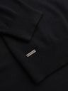 Ombre Clothing Pulover tricotat pentru bărbați cu buline structurate - albastru închis Ombre Clothing