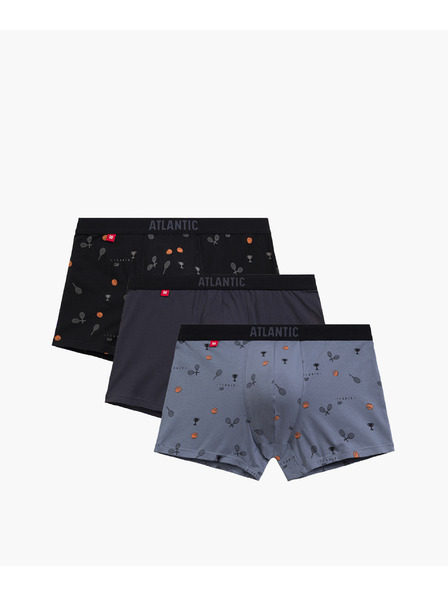 Atlantic Boxeri bărbați ATLANTIC 3Pack - multicolor