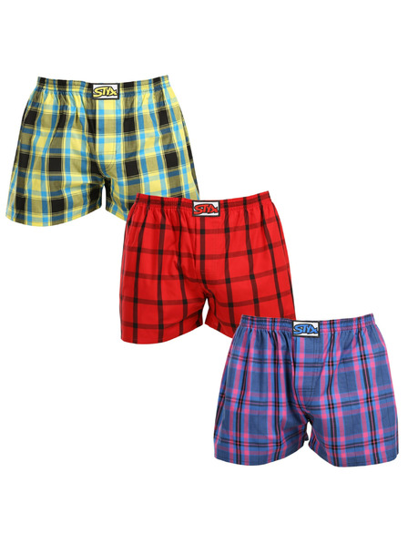 Styx Set de trei - pantaloni scurți pentru bărbați Styx classic rubber oversized multicolori