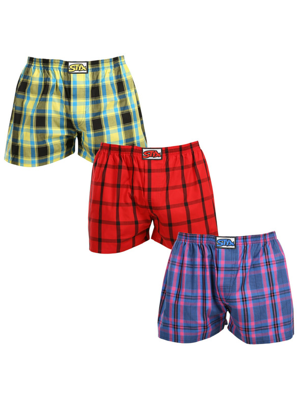 Styx Set de trei - pantaloni scurți pentru bărbați Styx classic rubber oversized multicolori