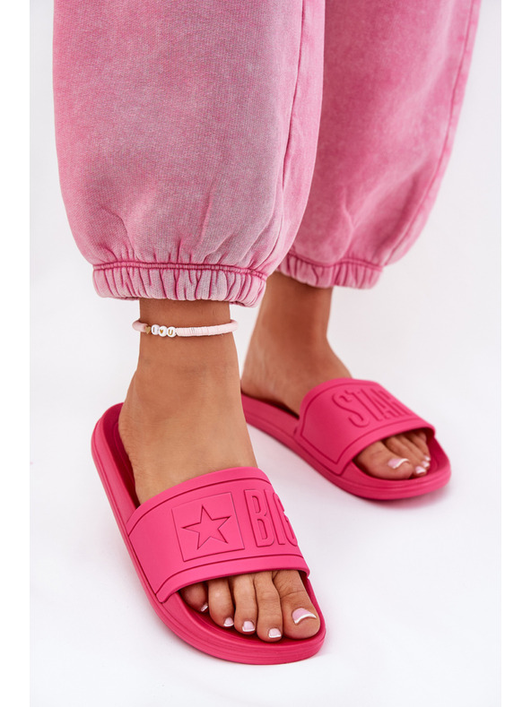 BIG STAR SHOES Papuci de casă la modă pentru femei Big Star - roz