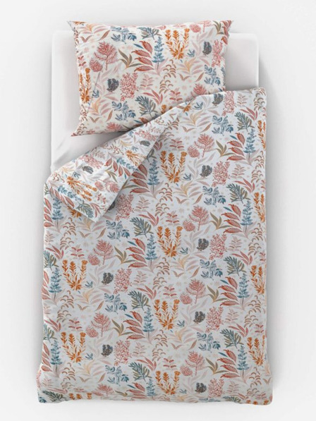 Kvalitex Lenjerie de pat din satin prelungită Luxury Collection 140x220, 70x90cm Coral garden Kvalitex