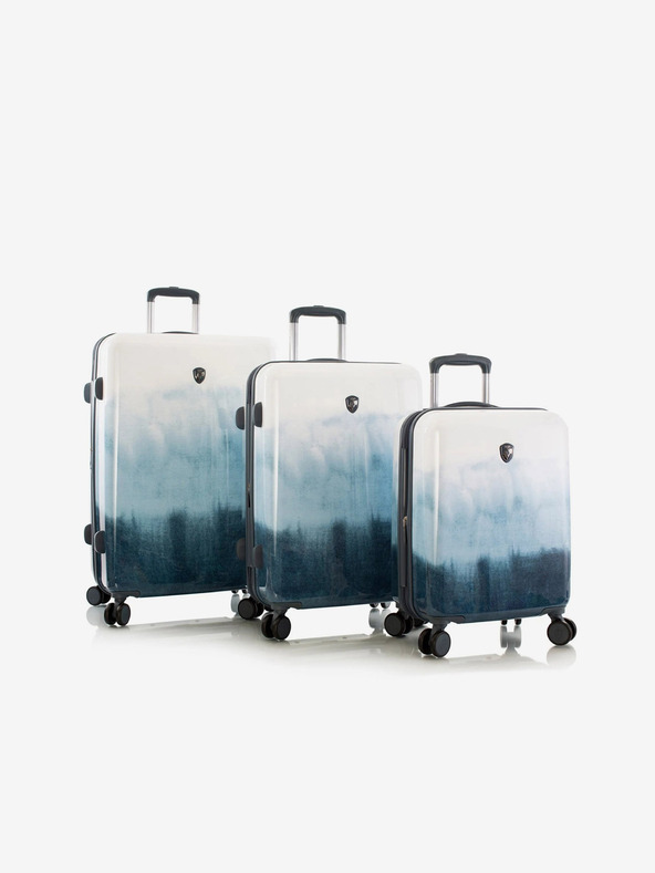 Heys Set Trei Trolere Albastre Heys Tie-Dye S,M,L