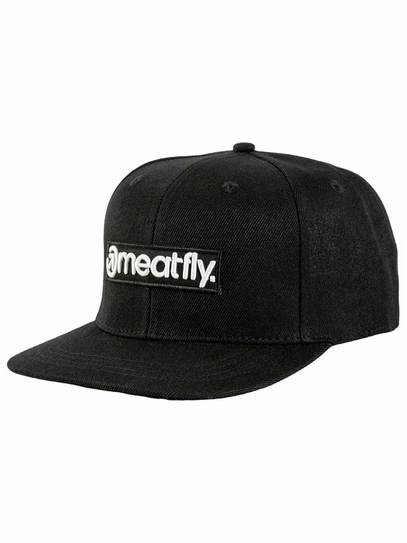 Meatfly Meatfly cap Tyler Snapback Black Basic Logo | Black | Size