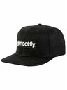 Meatfly Meatfly cap Tyler Snapback Black Basic Logo | Black | Size