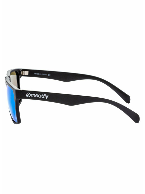 Meatfly Ochelari de soare polarizați Meatfly Trigger 2 Black Matt Blue | Negru | Mărime