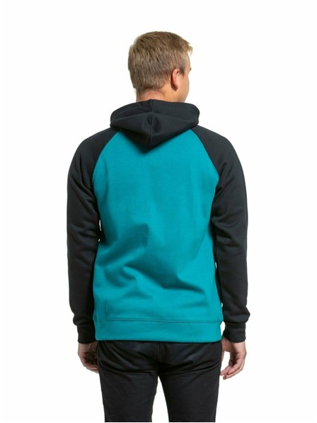 Meatfly Meatfly hanorac tehnic pentru bărbați Gravel Lime / Dark Teal | Verde | Mărime