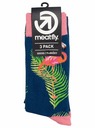 Meatfly Meatfly socks Lexy Triple Pack Flamingo | Multicolored | Size