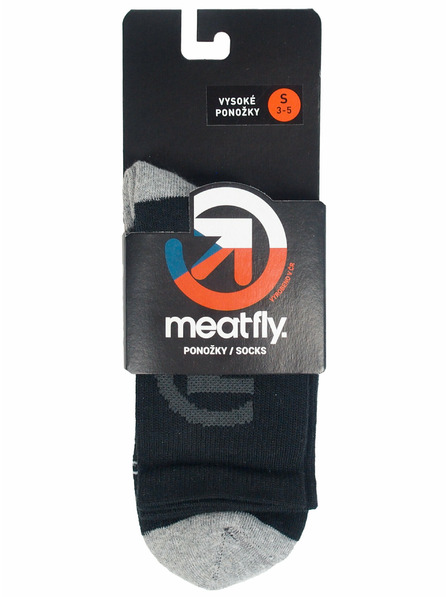 Meatfly Meatfly socks Long Bike Black | Black | Size