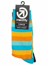 Meatfly Meatfly socks Lexy Triple Pack Orange Stripes | Multicolored | Size