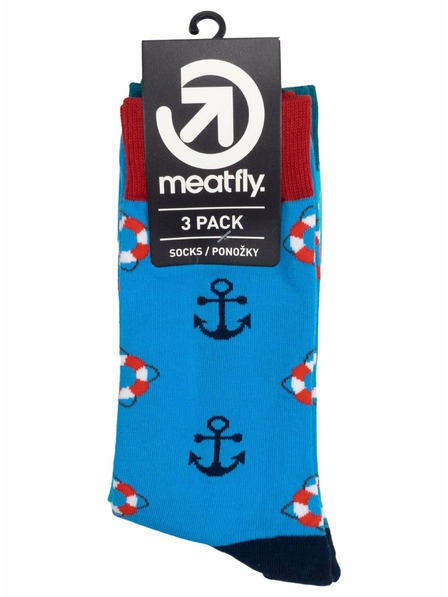 Meatfly Meatfly Socks Lexy Triple Pack Pool | Multicolor | Size
