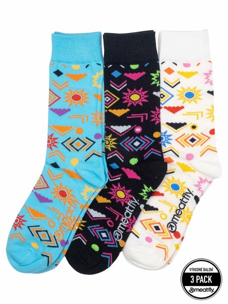 Meatfly Meatfly Socks Lexy Triple Pack Aztec | Multicolor | Size