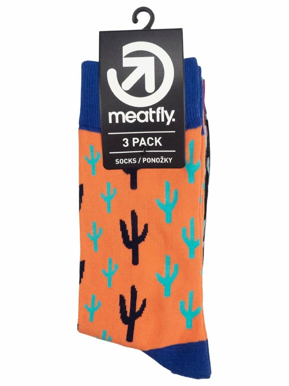 Meatfly Meatfly Socks Lexy Triple Pack Cactus | Multicolor | Size
