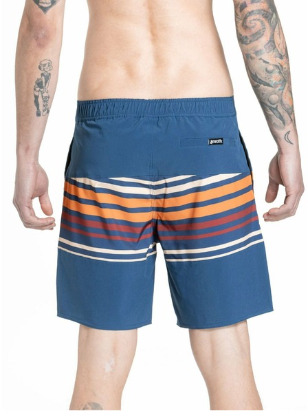 Meatfly Meatfly pantaloni scurți de baie pentru bărbați Ernie Boardshorts 19" Stripes Navy | Albastru | Mărime