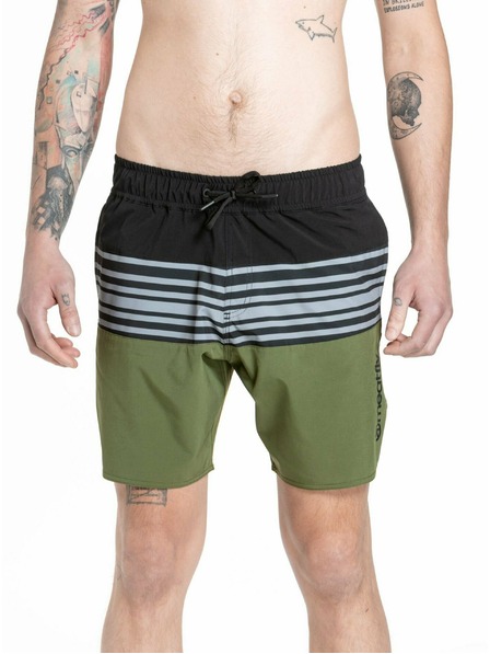 Meatfly Meatfly pantaloni scurți de baie pentru bărbați Keith Boardshorts 17" Olive / Black | Verde | Mărime