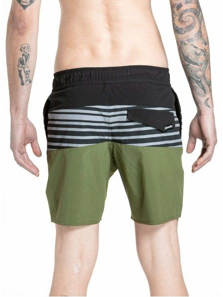 Meatfly Meatfly pantaloni scurți de baie pentru bărbați Keith Boardshorts 17" Olive / Black | Verde | Mărime