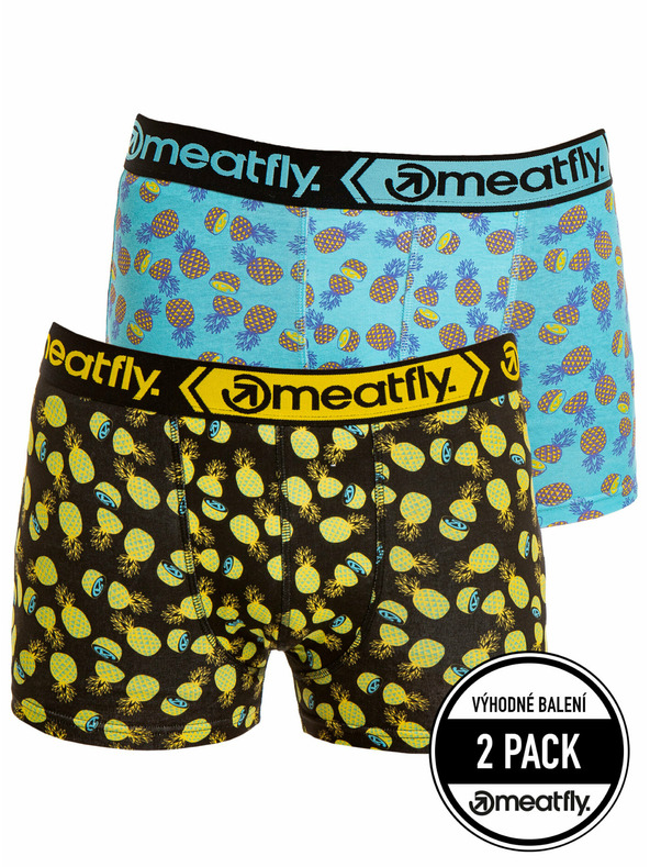 Meatfly Meatfly boxeri Balboa Double Pack Pineapple | Negru | Mărime