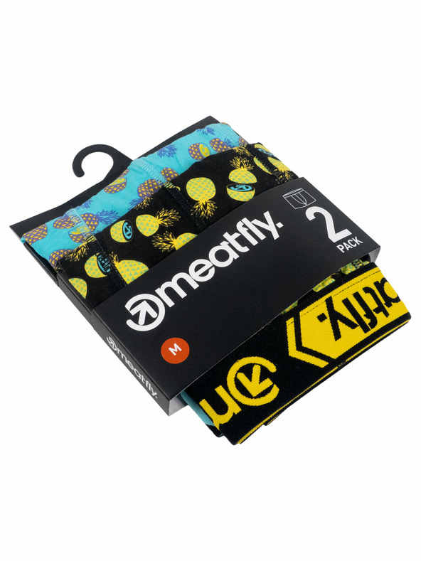 Meatfly Meatfly boxeri Balboa Double Pack Pineapple | Negru | Mărime