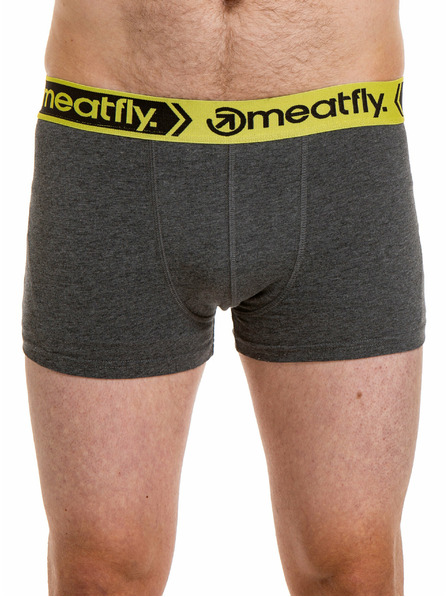 Meatfly Meatfly boxeri Balboa Double Pack Gri Melanj/Negru | Negru | Mărime