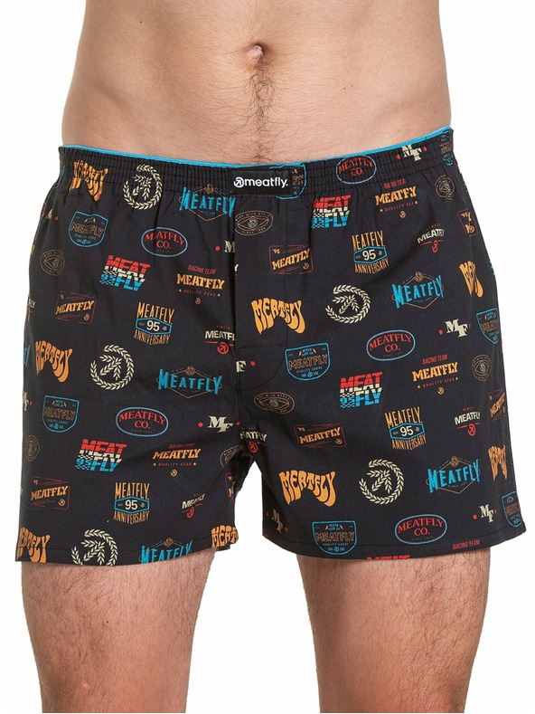 Meatfly Meatfly slip-uri bărbătești Agostino Badges Gift Pack | Negru | Mărime