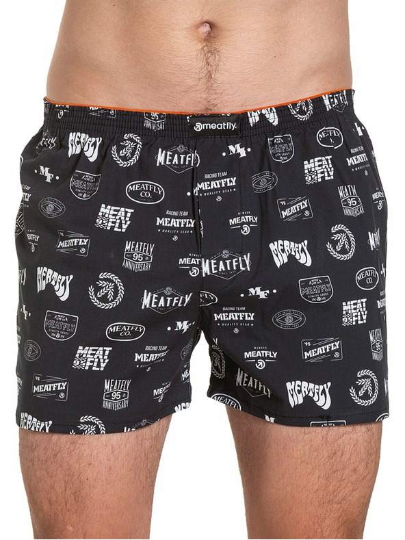 Meatfly Meatfly slip-uri bărbătești Agostino Badges Gift Pack | Negru | Mărime