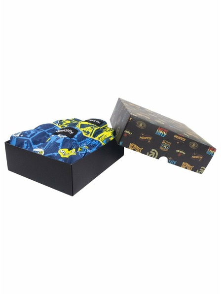 Meatfly Meatfly boxeri bărbătești Agostino Yellow/Blue Comics Gift Pack | Galben | Mărime