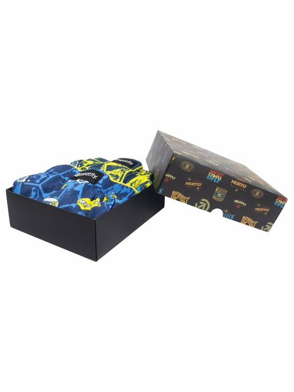 Meatfly Meatfly boxeri bărbătești Agostino Yellow/Blue Comics Gift Pack | Galben | Mărime