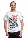 Meatfly Tricou pentru bărbați Meatfly Big Shock Shattered White | Alb | Mărime