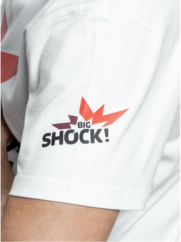 Meatfly Tricou pentru bărbați Meatfly Big Shock Shattered White | Alb | Mărime
