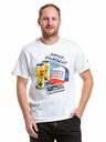 Meatfly Tricou pentru bărbați Meatfly Big Shock 8Bit White | Alb | Mărime