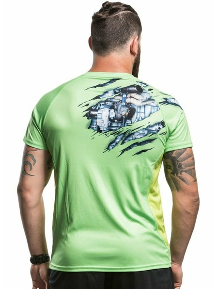 Meatfly Meatfly Functional T-Shirt Reaper A - Lime Green | Green | Size
