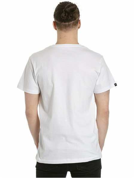 Meatfly Tricou pentru bărbați Meatfly MF Logo White | Alb | Mărime M | 100% bumbac