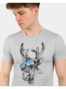 Kilpi Tricou funcțional pentru bărbați Kilpi LISMAIN Gri Deschis