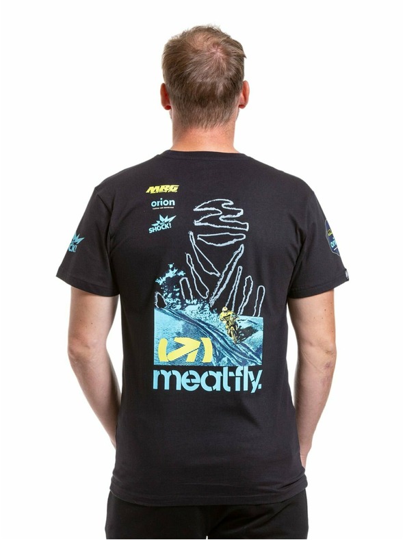 Meatfly Tricou Meatfly pentru bărbați Dakar Albastru/Negru