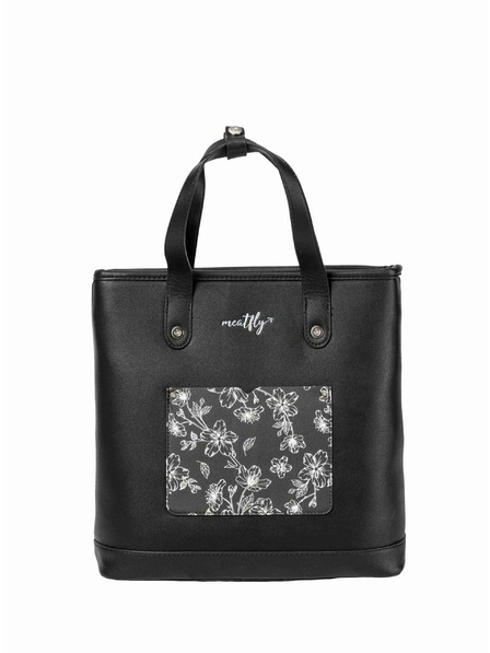 Meatfly Meatfly geantă / rucsac Kerry Blossom Negru | Negru | Volum 7 L