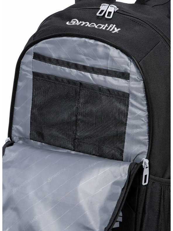 Meatfly Rucsac Meatfly Basejumper Black 22 L + PENAR GRATUIT | Negru | Volum 22 L