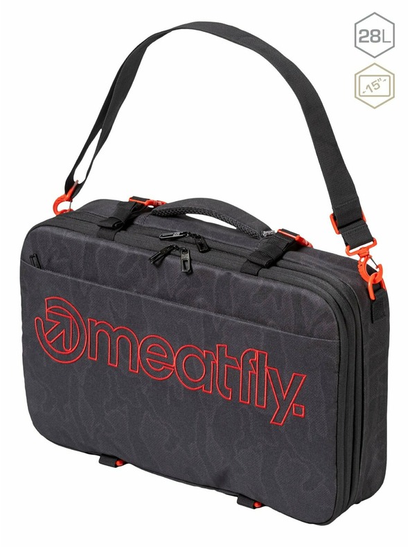 Meatfly Rucsac Meatfly Riley Morph Black 28 L | Negru | Volum 28 L