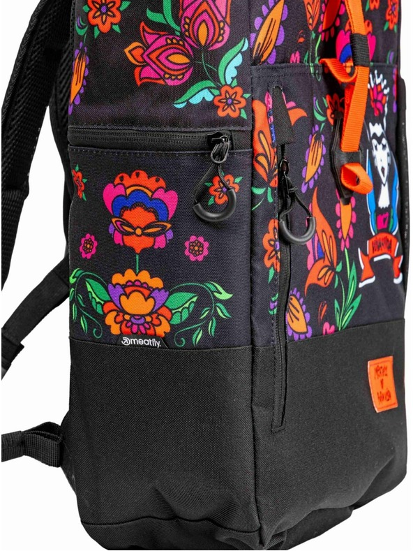 Meatfly Rucsac Meatfly Holler Viva La Vida Black 28 L | Multicolor | Volum 28 L