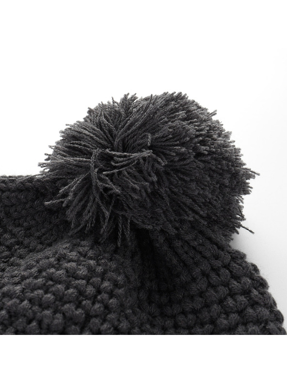 ALPINE PRO Winter Hat with Pompom ALPINE PRO GRANE Dk. True Gray