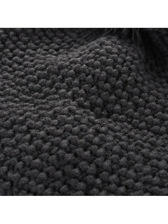 ALPINE PRO Winter Hat with Pompom ALPINE PRO GRANE Dk. True Gray