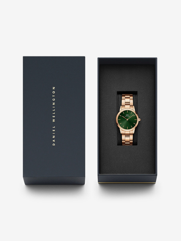 Daniel Wellington Ceas pentru femei în culoare roz-aurie Daniel Wellington Iconic Emerald