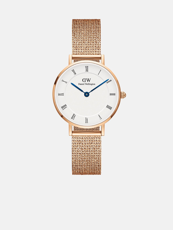 Daniel Wellington Ceas în culoare roz-auriu pentru femei Daniel Wellington mesh Petite Melrose