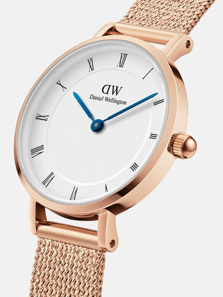 Daniel Wellington Ceas în culoare roz-auriu pentru femei Daniel Wellington mesh Petite Melrose