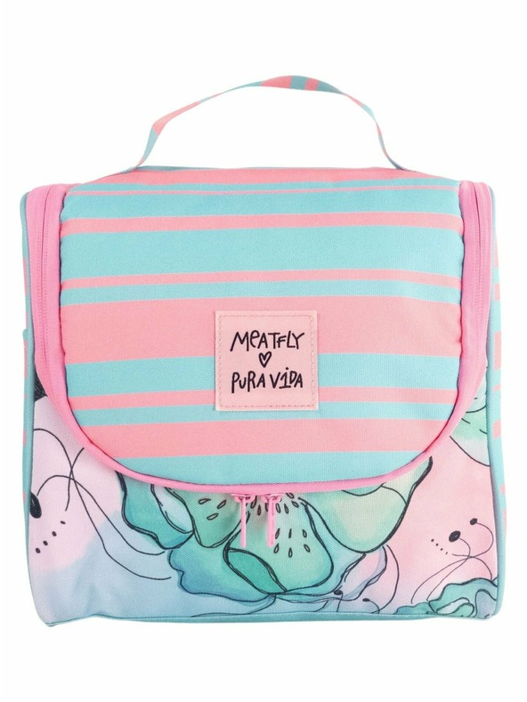 Meatfly Meatfly toiletry bag X Pura Vida Cara Mint Flowers
