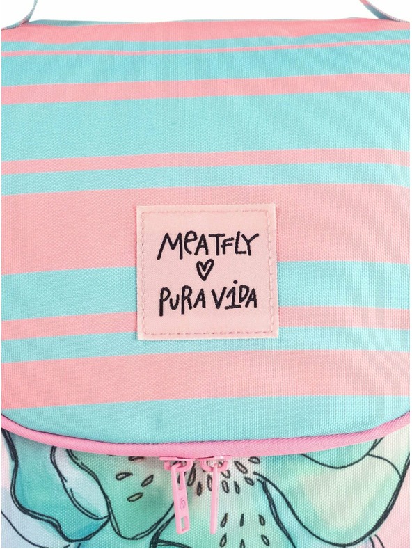 Meatfly Meatfly toiletry bag X Pura Vida Cara Mint Flowers