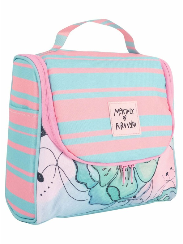 Meatfly Meatfly toiletry bag X Pura Vida Cara Mint Flowers