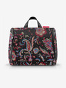 Reisenthel Geantă cosmetică pentru femei vișinie-neagră cu model Reisenthel Toiletbag XL Paisley Black